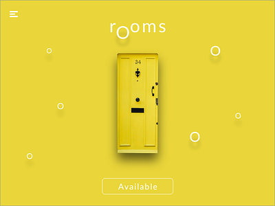 Rooms airbnb design door flat hotel room ui ux yellow