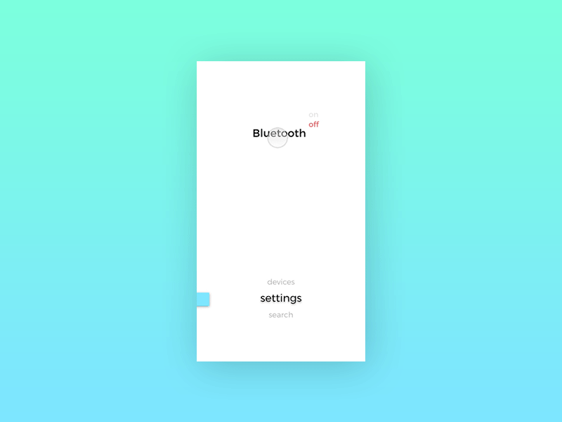 Bluetooth Toggle Button by Saurabh Kumar on Dribbble