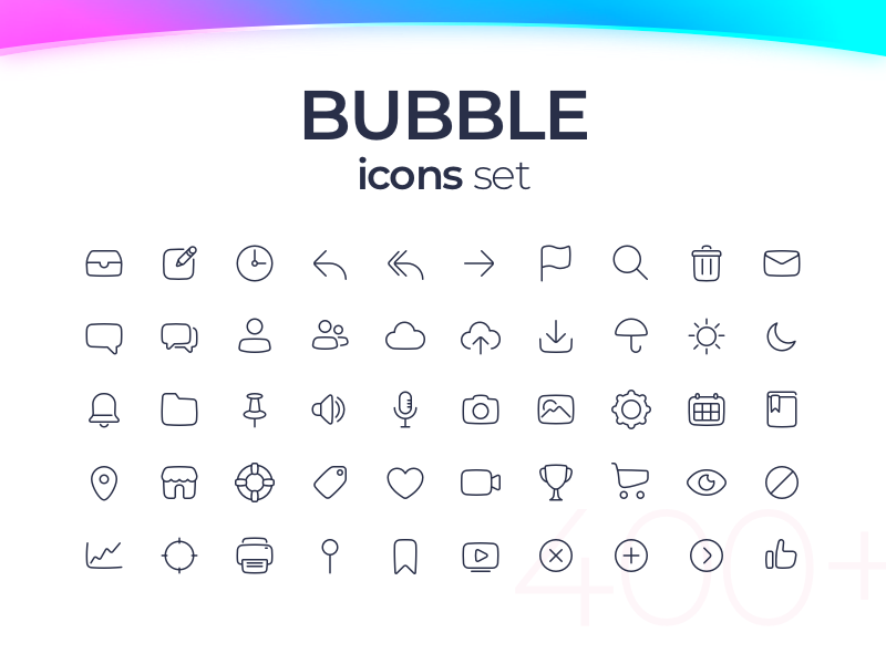 Bubble icons set - 50 icons for FREE bubble iconjar ai psd png outline svg illustrator sketch vector free icon