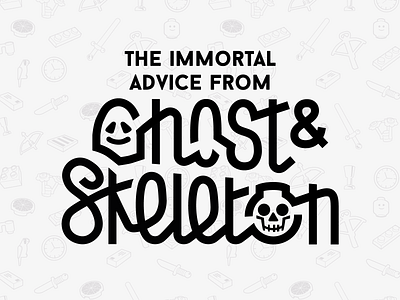 Ghost & Skeleton logo branding ghost ghostandskeleton lego logo mjd mjdzikowska skeleton