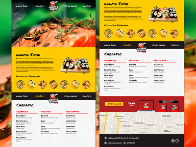 Gunma Sushi V1 fish food ifood japanese menu online order restaurant sushi website