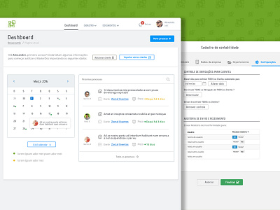 Homedashboard dashboard calendar green squared task list