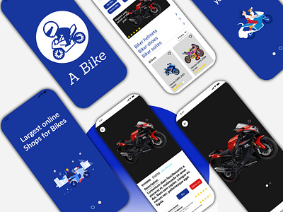 Bike retailing app. app branding design figma graphic design illustration logo ui ux web design