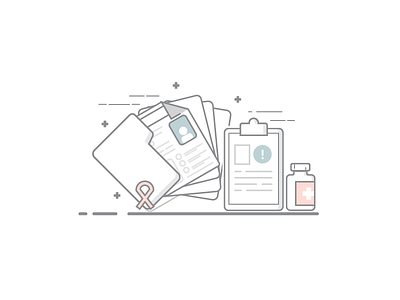 Health Illustration doctor folder health icon illustration medic medicine