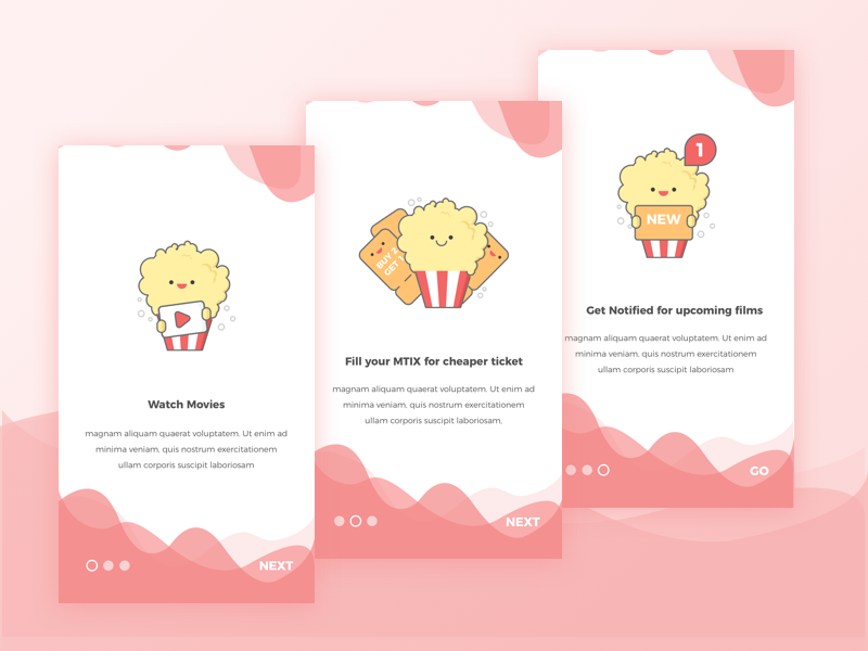 Onboarding Cinemas Dribbbble