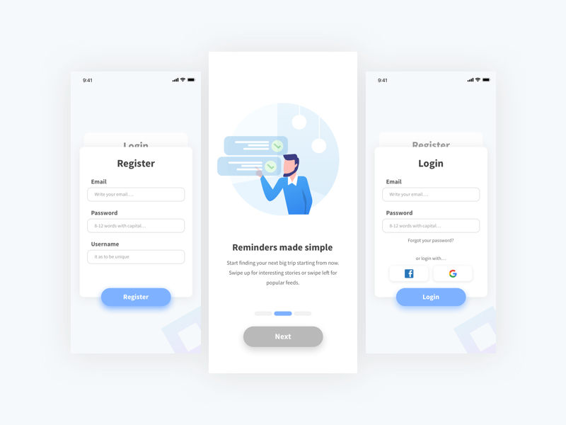 To-Do List Onboarding and UI Exploration by Broto Seno on Dribbble