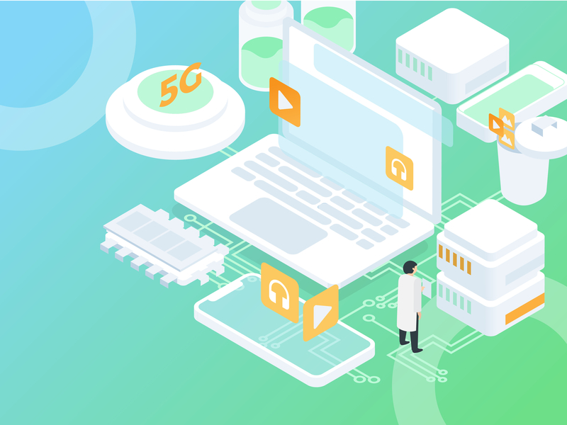 Isometric Illustrations for an app elegant illustration isometric isometric design technology ui vibrant