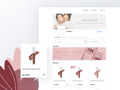 Cosmetic Ecommerce website exploration branding cosmetic ecommerce feminism marketplace pink ui ux web design website woman