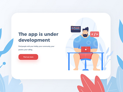 App is Under Development illustration app design development illustration onboarding onboarding illustration ui ux vector web