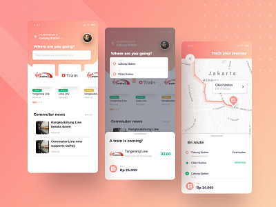 Commuter Line Solution UI case study city commute exploration interface ios product design redesign transportation travel ui ux