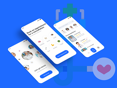Online Doctor Appointment App Concept app appointment app design design doctor app doctor appointment app mobile app mobile app design ui