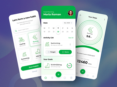 Habit Forming App Concept app app design design habit app habit creation app habit formation app mobile app mobile app design ui