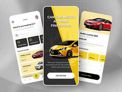 Automotive App Concept app automotive app automotive app design automotive app ui design mobile app mobile app design ui