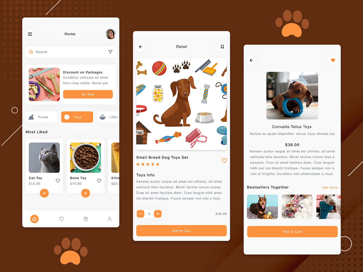 Pet Store App designs, themes, templates and downloadable graphic ...