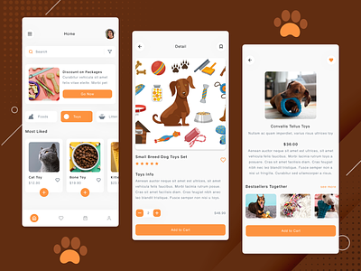 Pet Store App Concept app design mobile app mobile app design pet store app pet store app design pet store app ui ui
