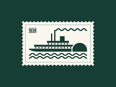 Steamboat illustration steamboat