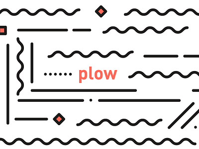 cultivation — plow black cultivation geometric minimal plow red simple white