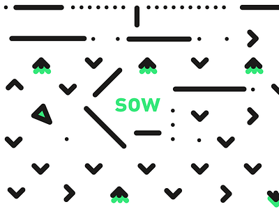 cultivation — sow black cultivation green minimal simple sow white