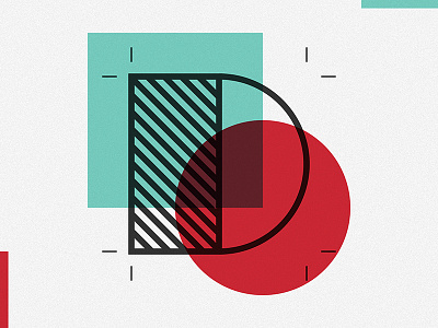 d blue circle d fight geometric grey minimal red square type typefight typography