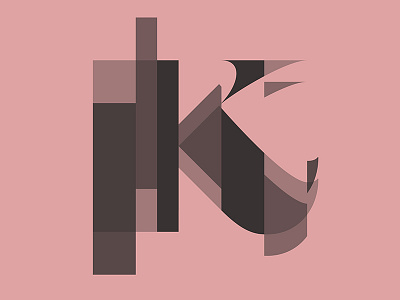 k charcoal k rose quartz splice synthesis type typography