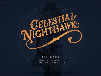 Destiny — Celestial Nighthawk big game celestial nighthawk constellation destiny exotic hand lettering rip dinklebot type