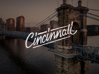 Cincy Meetup 2019 cincinnati lettering ohio roebling bridge sketch