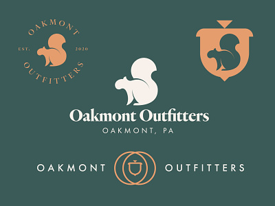 Oakmont Outfitters acorn branding oakmont outfitters squirrel