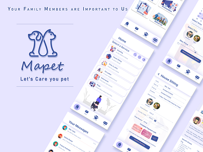 Mapet app graphic design ui