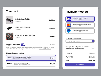 100DaysOfUI #002 - Credit Card Checkout