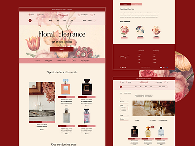 Attrayant | ecommerce concept design homepage shot ui webdesign