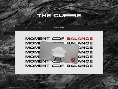 THE CUBE | ecommerce design homepage shot ui webdesign