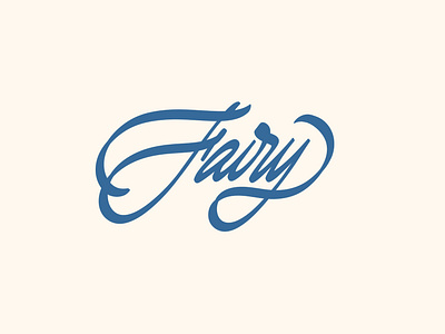 Fairy. LETTERING CALLIGRAPHY