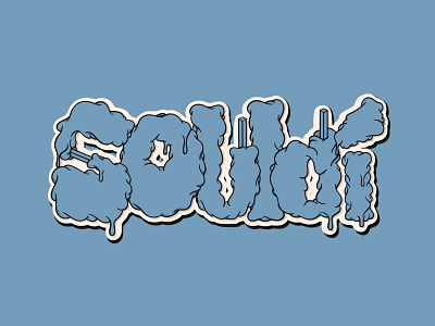 SOULDI lettering 3d apparel design branding calligraphy design free graphic design handlettering hoggi illustration lettering ligature logo logotype streetwear type typo typography vector