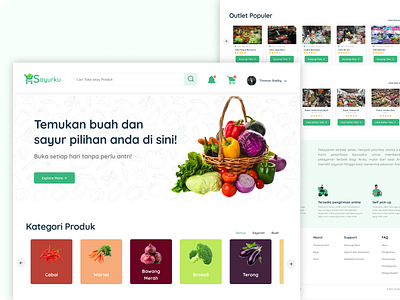 SayurKu | E-Commerce Landing Page landing page website