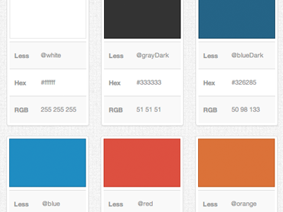 Palette black blue color colour gray orange palette red white