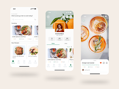 Recipe App app app design app designer design food app food app design recipe app ui ui app ui design