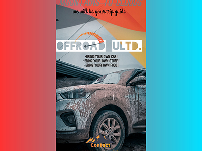OFFROAD TRIP banner branding car commerca commercial graohics illustration poster socialmedia
