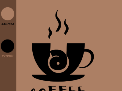 COFFEE SIX banner branding commercial illustration logo