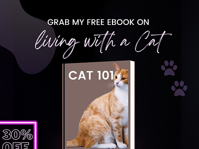 Book on cats banner book branding commercial design graphic design illustration logo ui ux vector