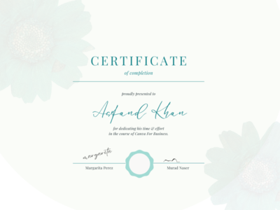 CERTIFICATE DESIGN by Asfand Khan on Dribbble