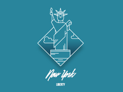 New York city icon iconography liberty newyork statue
