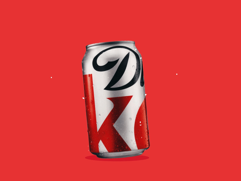 Enjoy a coke animation can coke cola drink drum gif loop motion red