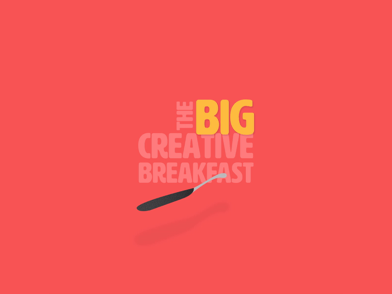 The Big Creative Breakfast animation branding breakfast creative egg flip food gif identity logo motion pan