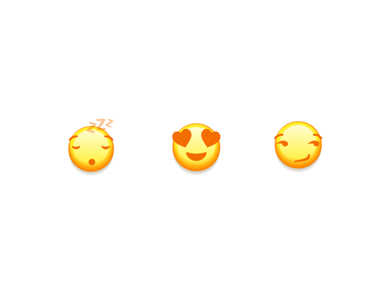 Emoji's animation cheeky emoji face gif icon love motion sleep