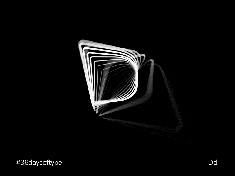 D for distortion 36daysoftype animtaion d distortion gif loop motion type typography