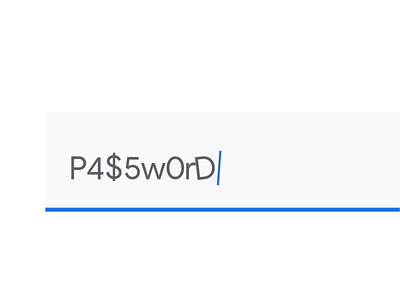 P4$5w0rd animation input field motion password ui