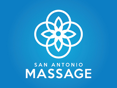 San Antonio Massage Logo flower logo massage san antonio
