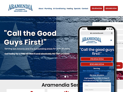 Aramendia's Website ac heating hvac plumbing