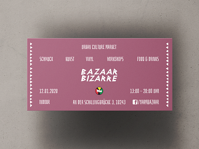 Bazaar Bizarre, Leaflet Design ads advertisment affinity designer anna lina orsin design event graphic design flyer flyer design graphic design leaflet design print