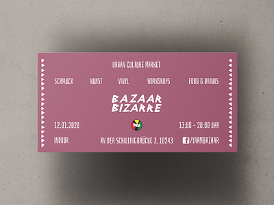 Bazaar Bizarre, Leaflet Design